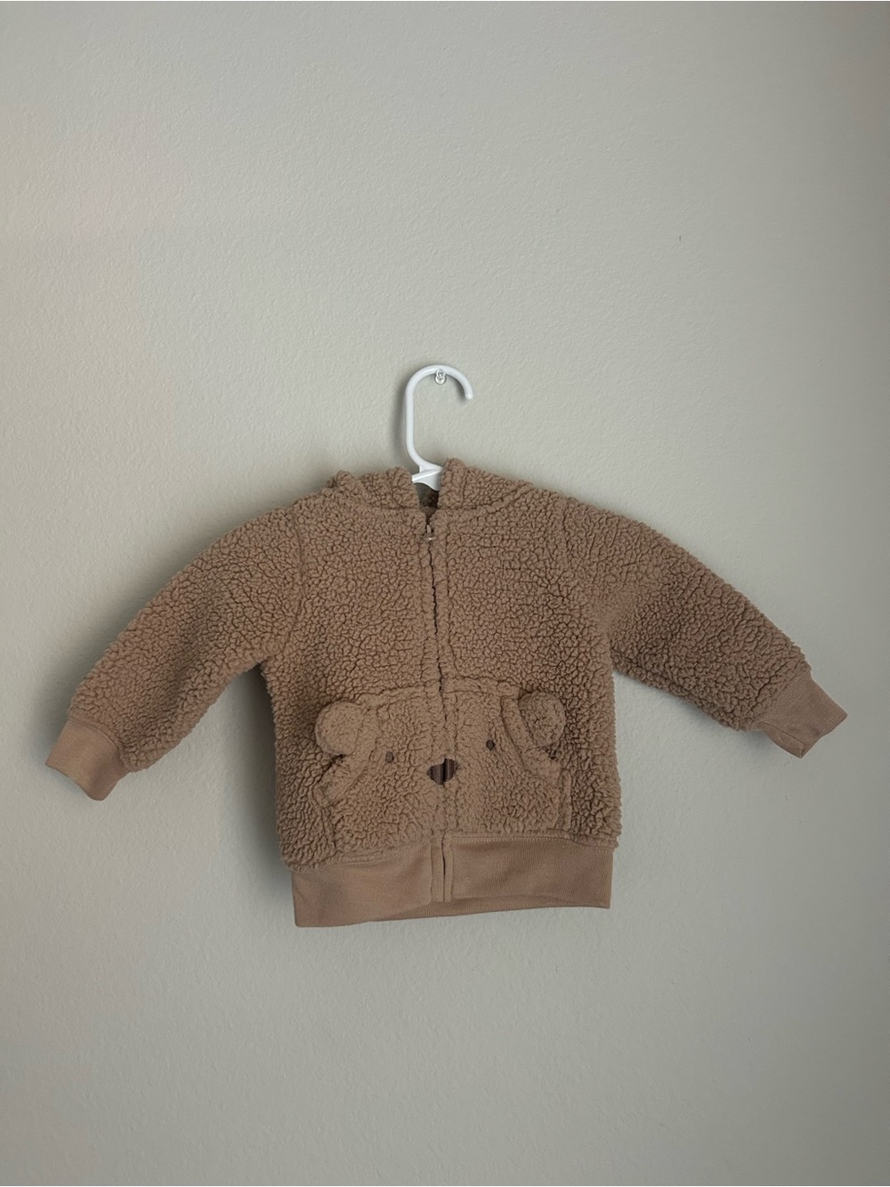 Carter's Brown Teddy Sherpa Hoodie Jacket